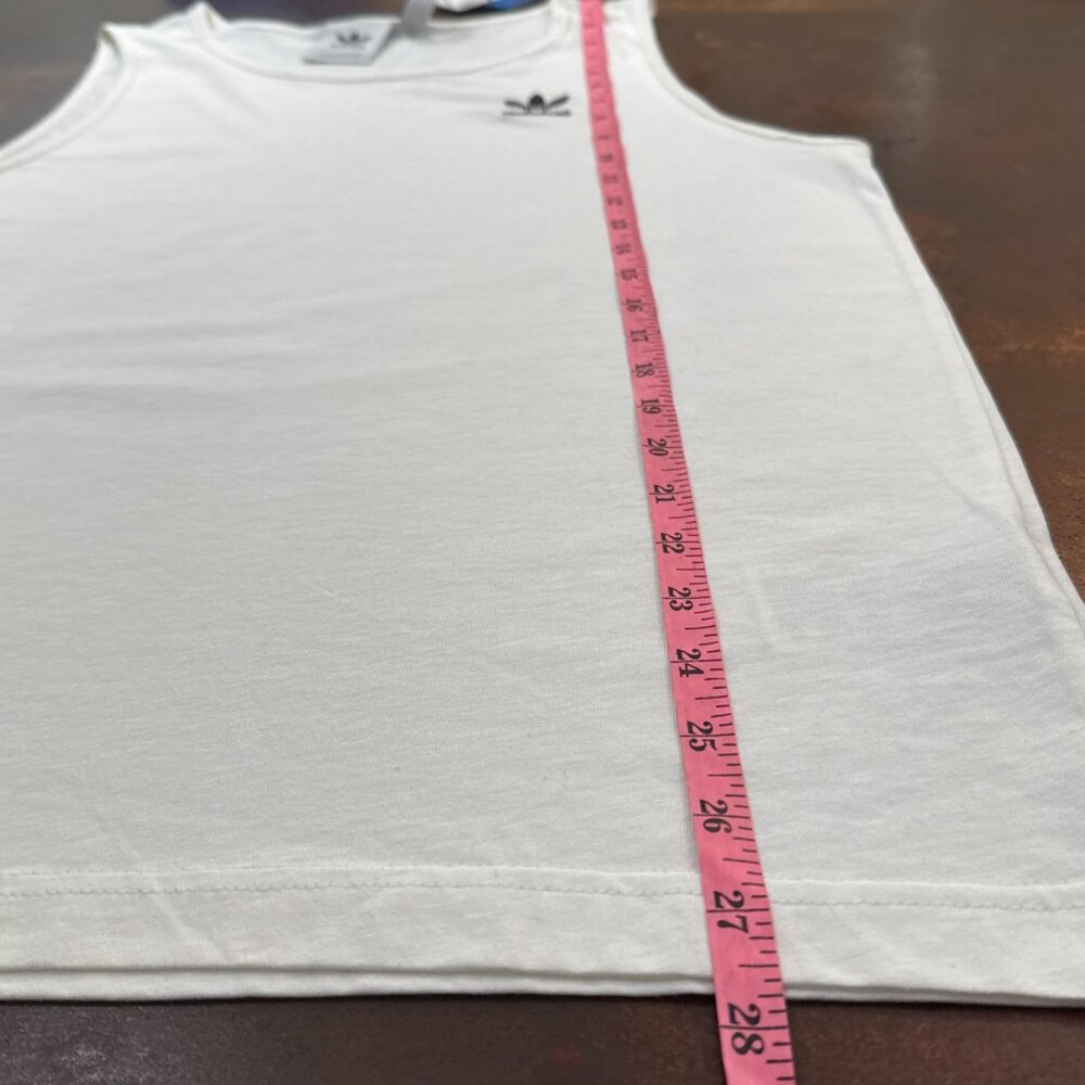 Adidas Essentials Tank Top Men's Sleeveless Shirt White workout training - Picture 7 of 10